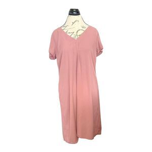A new day Womens Dress Short Sleeve Tunic Shift Pink Blush Bohemian Size Medium